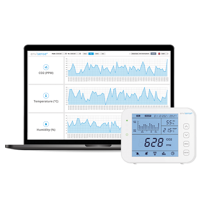 EnviSense CO2 meter with log function